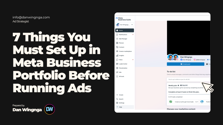 7 Things You Must Set Up in Meta Business Portfolio Before Running Ads